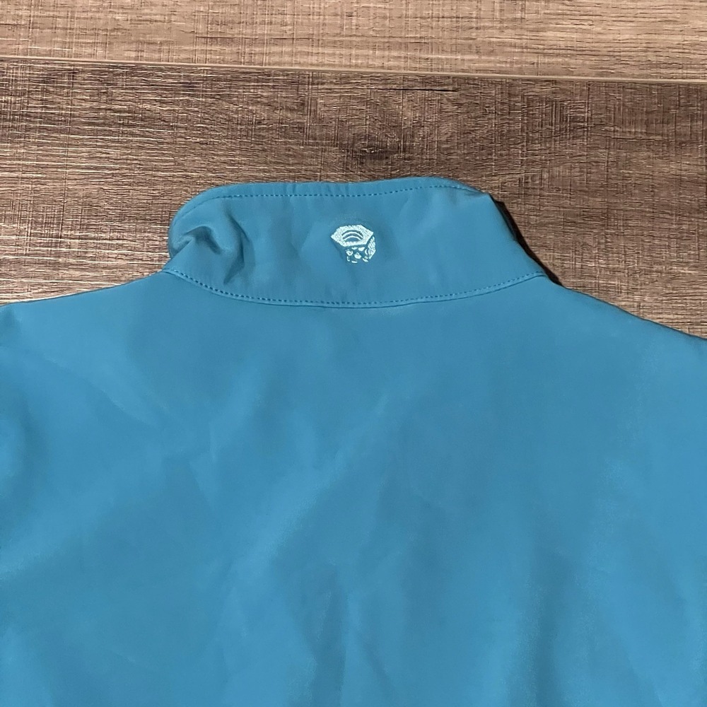 Mountain Hardwear Blue/ Teal Full Zip Softshell Jacket Women's Medium - Picture 7 of 7